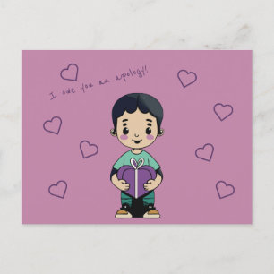 I owe you an apology postcard