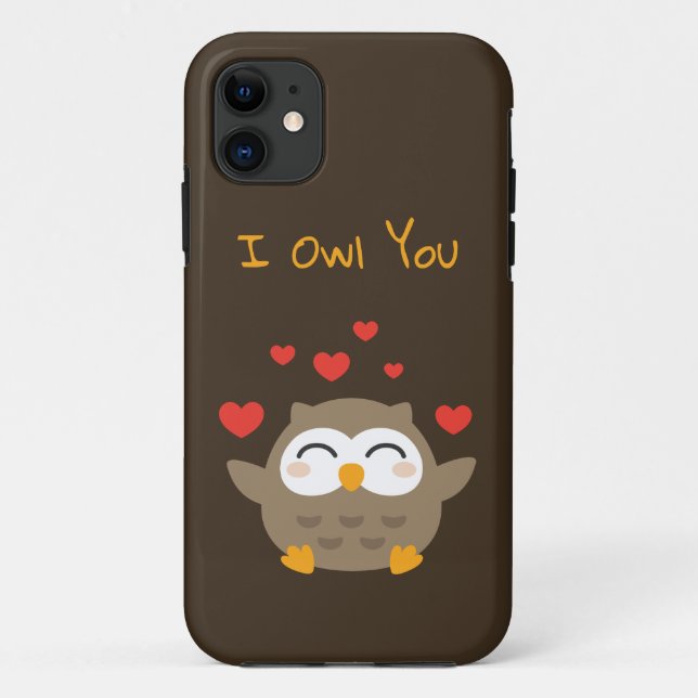 I Owl You Illustration Case-Mate iPhone Case (Back)