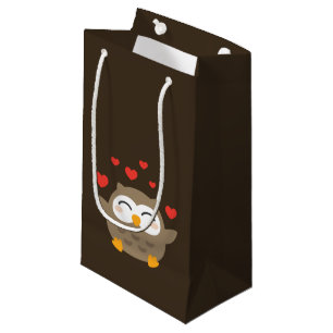 I Owl You Illustration Small Gift Bag