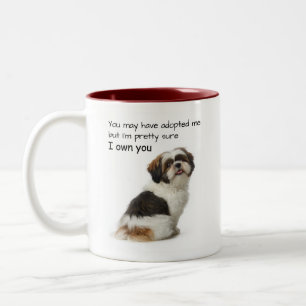I Own You Shih Tzu Two-Tone Coffee Mug