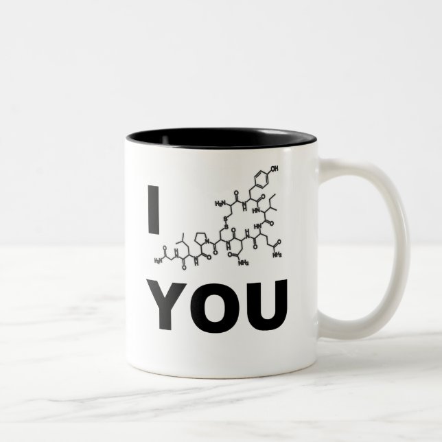 I (Oxytocin) You Two-Tone Coffee Mug (Right)