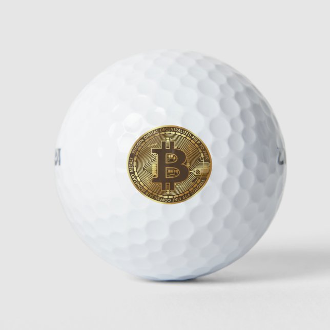 I paid for this with Bitcoin Golf Balls (Front)