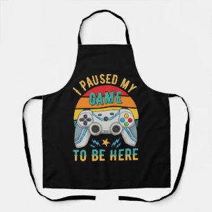 i paused my game apron
