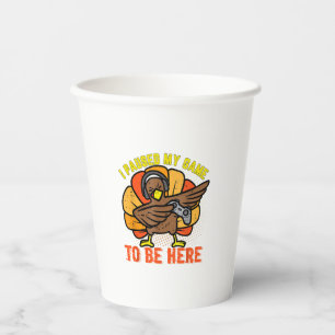 I Paused My Game To Be Here Funny Gamer Turkey Tha Paper Cups
