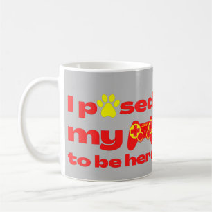 I PAUSED MY GAME TO BE HERE funny gaming Coffee Mug