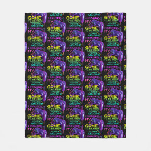 I PAUSED MY GAME TO BE HERE YOU'RE WELCOME FLEECE BLANKET