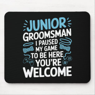 I Paused My Game Wedding Party Bow Tie Cute Junior Mouse Pad