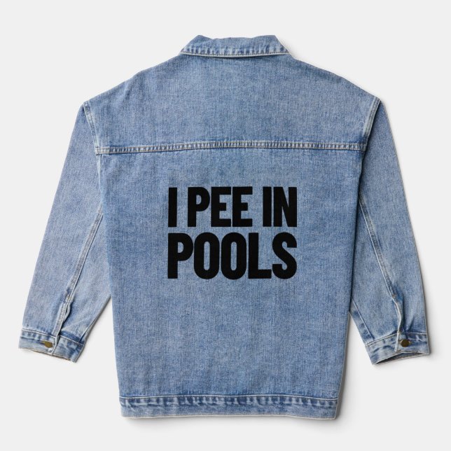 I Pee Dans Les Piscines Vacances Humour Natation I (Verso)