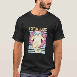 I Pee In Pools Cool Cat Sunglasses Summer Tank Top