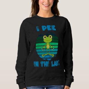 I Pee In The Lake Cute Frog Summer Camping Sweatshirt
