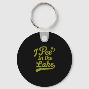 I Pee In The Lake Funny Summer Vacation Boating Sw Keychain