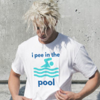 i pee in the pool funny swimming for swimmer