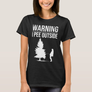 I Pee Outside For Camping Boys Teens Kids Camper T-Shirt