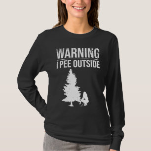 I Pee Outside For Camping Girls Teens Kids Camper T-Shirt