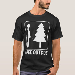 I Pee Outside Funny Camping T-Shirt