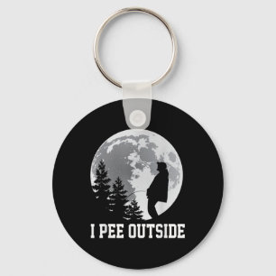 I Pee Outside I Love Peeing Outside Funny Camping Keychain