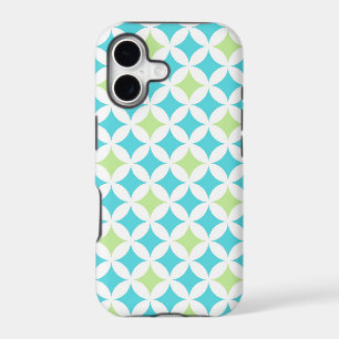 i Phone 5 Teal Geometric Pattern
