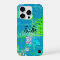 I Phone Case Blue Mix Distressed HAMbyWG