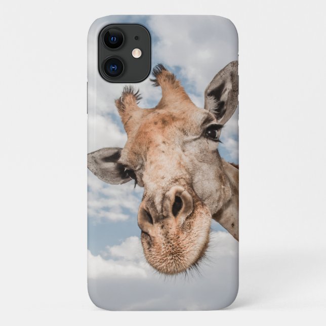 I Phone Case with Giraffe Face (Back)