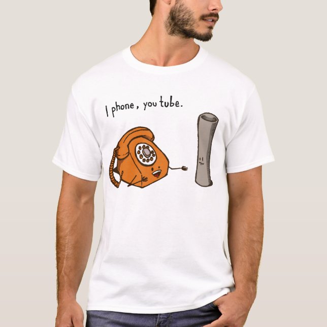 I phone, you tube. Shirt (Front)