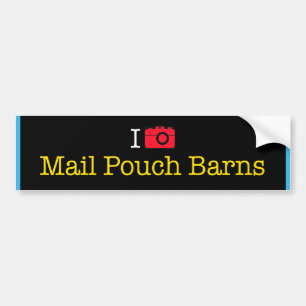 "I Photograph Mail Pouch Barns" bumper sticker
