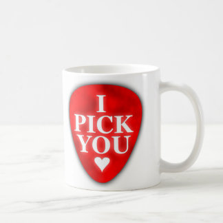 I Pick You Mug-Red With Heart Coffee Mug