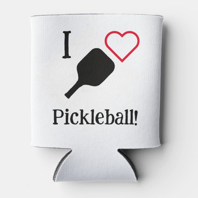 I ❤️ Pickleball! Can Cooler (Front)