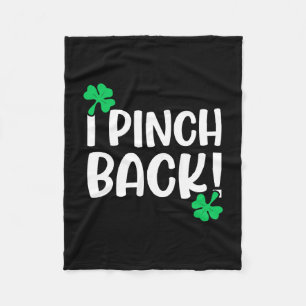 I Pinch Back Fleece Blanket