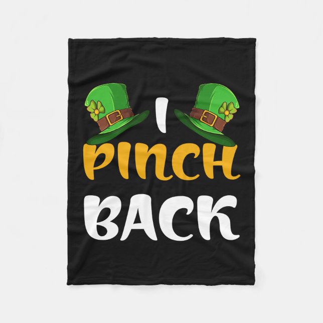 I Pinch Back Fleece Blanket (Front)