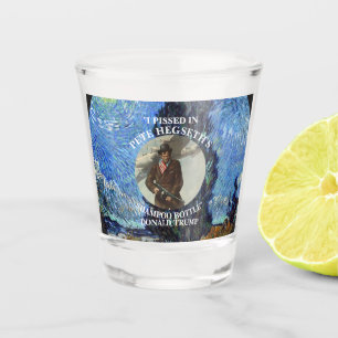 I PISSED IN PETE HEGSETH'S SHAMPOO BOTTLE TRUMP SHOT GLASS