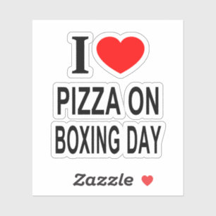 I ❤️ PIZZA ON BOXING DAY I LOVE PIZZA ON BOX Vinyl
