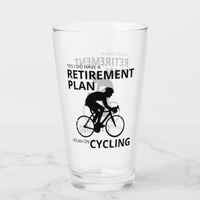 I plan on cycling when i retire glass (Front)