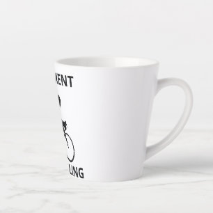 I plan on cycling when i retire latte mug