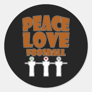 I Play at the Foosball Table Real Men dont spin  Classic Round Sticker
