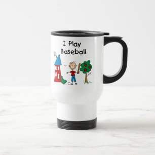 I Play Baseball Travel Mug