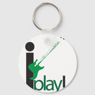 i play bass keychain