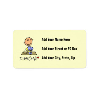 I Play Cards Label