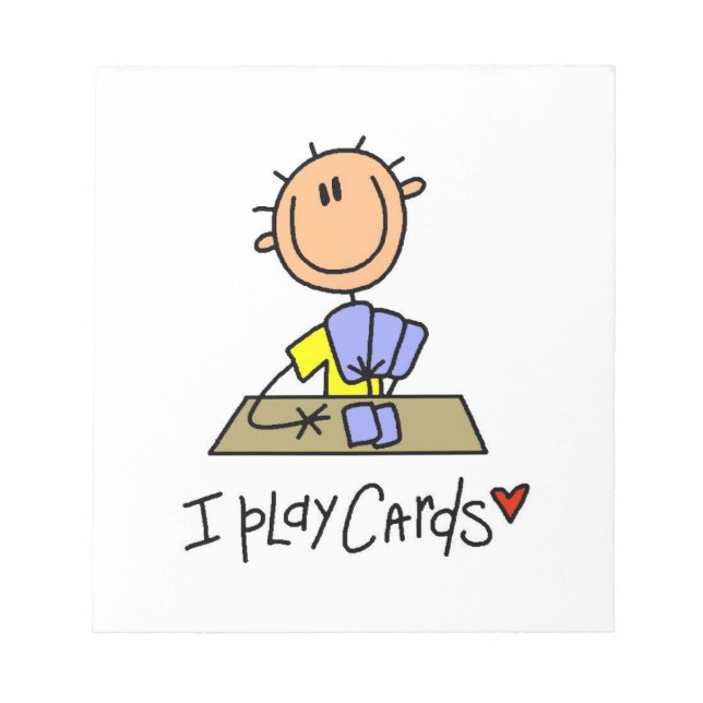 I Play Cards Notepad (Front)