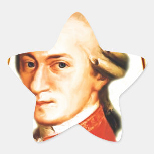 I Play Mozart_ Star Sticker