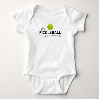 I Play Pickleball Baby Bodysuit
