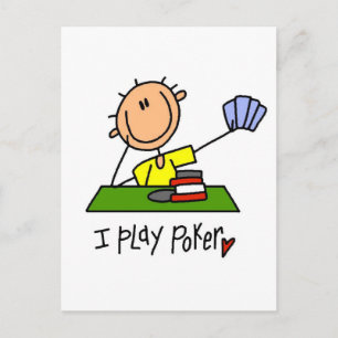 I Play Poker Tshirts and Gifts Postcard
