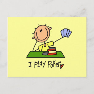 I Play Poker Tshirts and Gifts Postcard