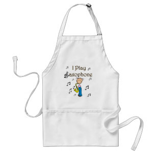 I Play Saxophone T-shirts and Gifts Standard Apron