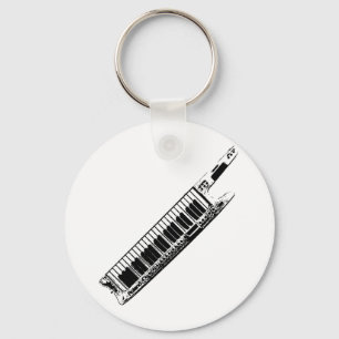 I Play the Keytar Keychain