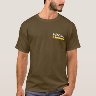 I Play Volleyball Yellow Sun - Brown Tee