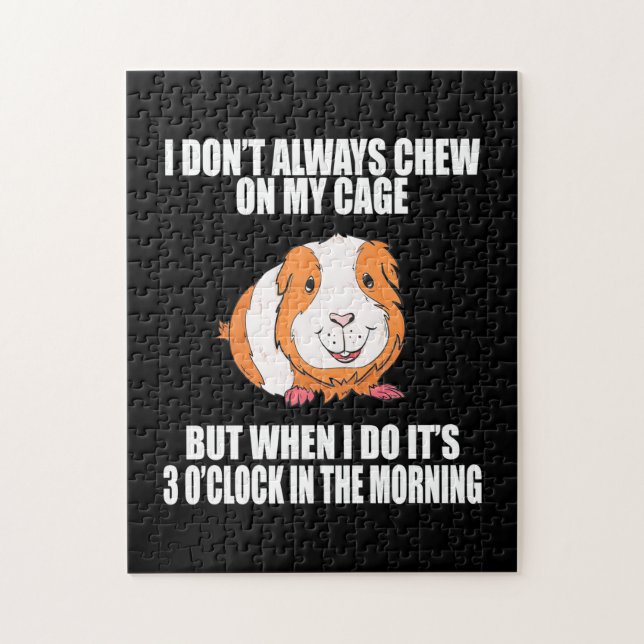 I Play With Guine Pig In The Morning Jigsaw Puzzle (Vertical)