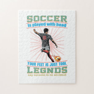 I Played Football With My Head Jigsaw Puzzle
