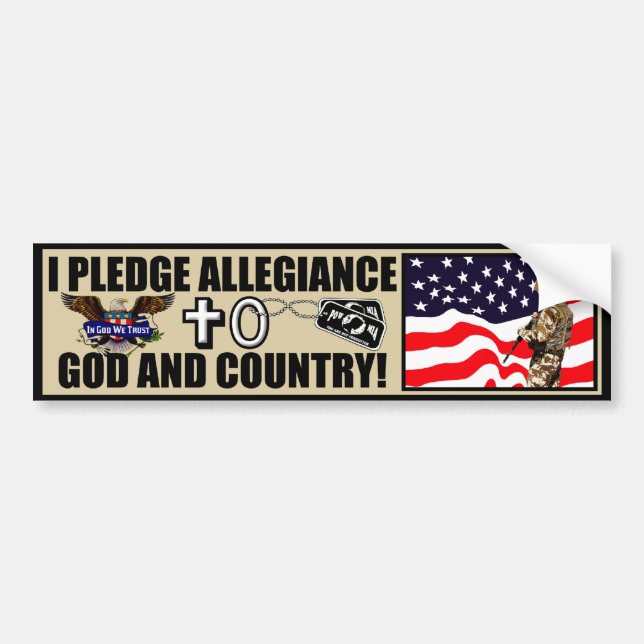 I Pledge Allegiance Bumper Sticker (Front)