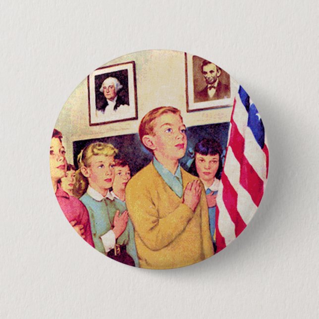 I Pledge Allegiance To the Flag 2 Inch Round Button (Front)