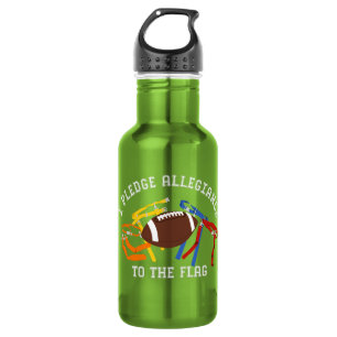 I Pledge Allegiance to the Flag Football Graphic 532 Ml Water Bottle